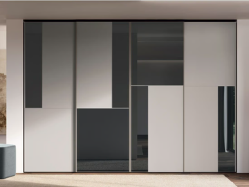 OTTO - Melamine-faced chipboard wardrobe with sliding doors by Febal Casa - view 2